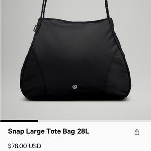 Lululemon snap bag